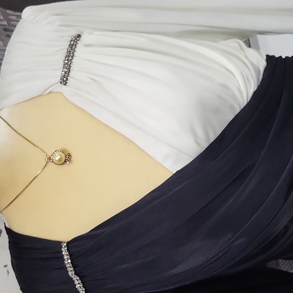 Vtg Abby Kent Black & White Dress - Picture 2 of 9